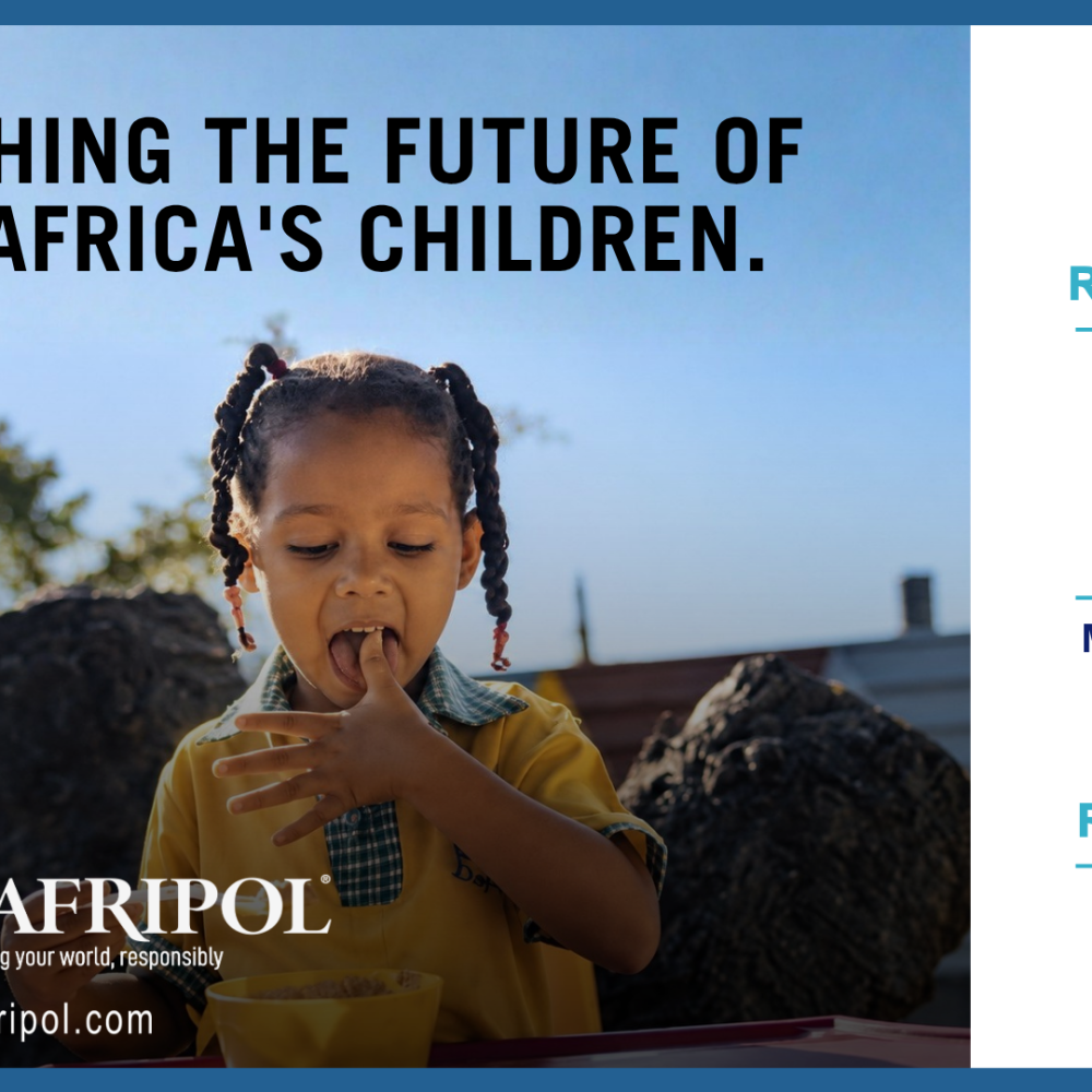 At Safripol, we believe every child deserves the best start in life, which means access to adequate nutrition to ensure healthy growth and cognitive development.